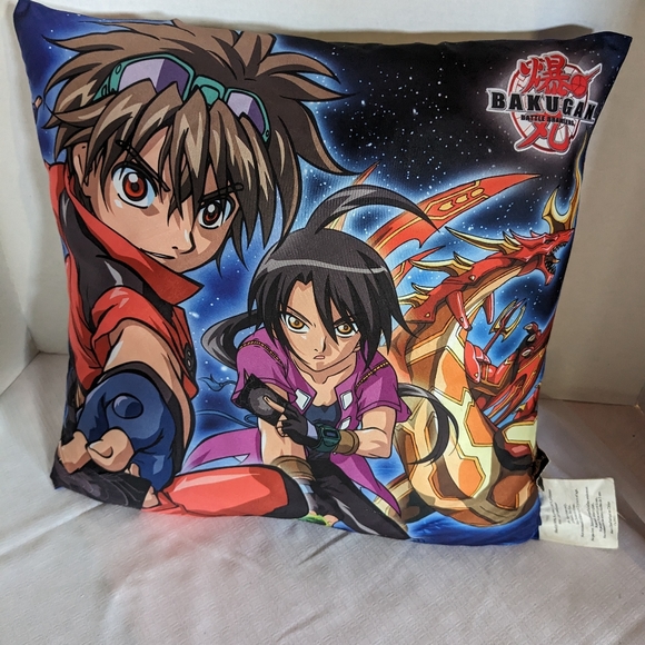 Bakugan Bedding Bakugan Square Throw Pillow Battle Brawlers Anime